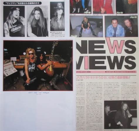 Guns N Roses W Axl Rose Slash Duff Mckagan Clipping Japan Ml J Page Picclick