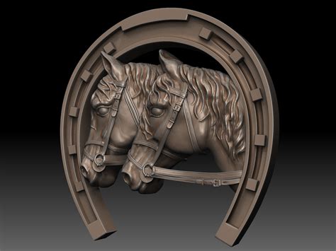 Horse Head Horseshoe 3d Model 3d Printable Cgtrader