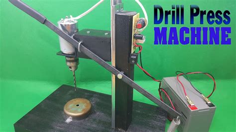 How To Make Powerful Drill Press 12volt With 775 Motor Youtube