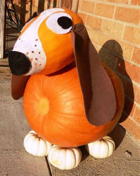 Basset Hound Pumpkin 12 October 2015 ☆☆☆ Halloween Pumpkins Painted Halloween Pumpkins
