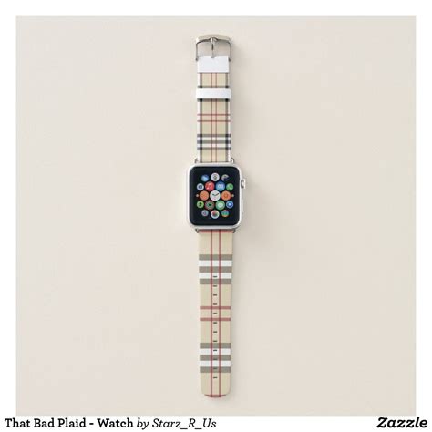That Bad Plaid - Watch Apple Watch Band | Zazzle.com | Apple watch bands, Watch bands, Apple watch