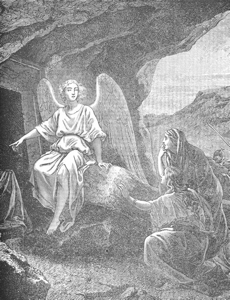 An Angel Appears To The Women At The Tomb Saying That Jesus Is Alive
