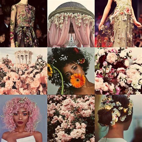 Floral Aesthetic Moodboard References Mdqahtani