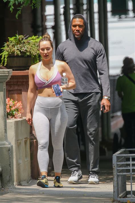 GMA host Michael Strahan and rarely-seen girlfriend Kayla Quick hold