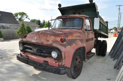 1953 Ford F600 Dump Truck Flathead V8 4 Speed Does Not Run For Sale In