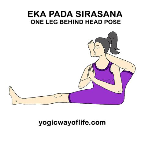 Eka Pada Sirasana Asana Yoga Pose Yogic Way Of Life
