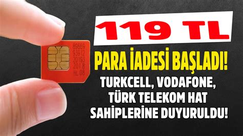 Bakiye iadesi başladı Vodafone Türk Telekom Turkcell hat sahiplerine