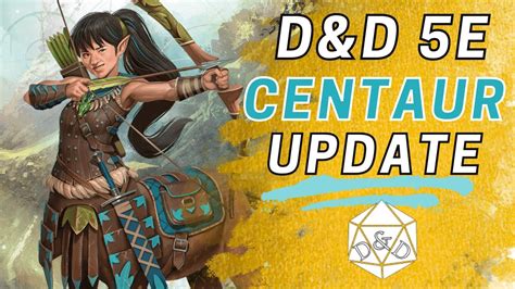 This Race Is All About Speed Centaur Dandd 5e Race Update And Deep Dive