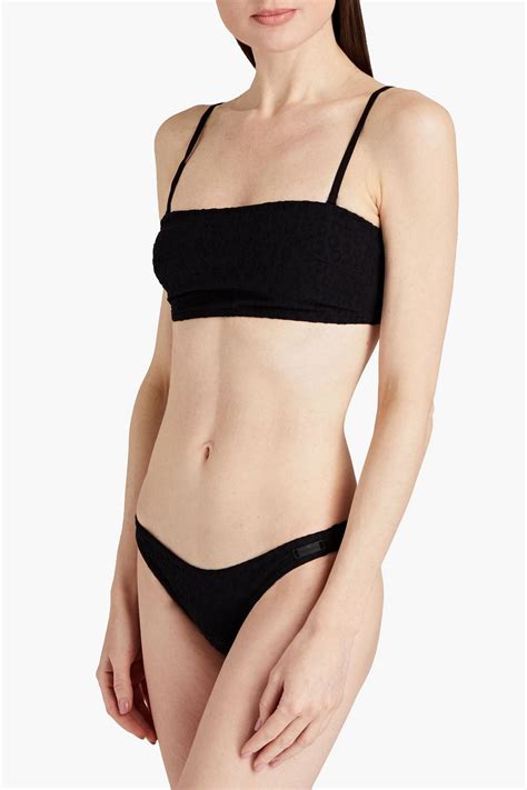 Zimmermann Separates Texture Jacquard Low Rise Bikini Briefs The Outnet