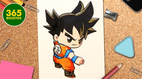 Como Dibujar A Goku Facil Y Kawaii 🔥 Dibujos Kawaii Fáciles 🔥 Dibújalo