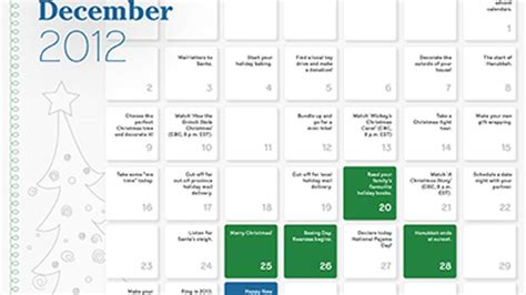 Printable Holiday Calendar Todays Parent