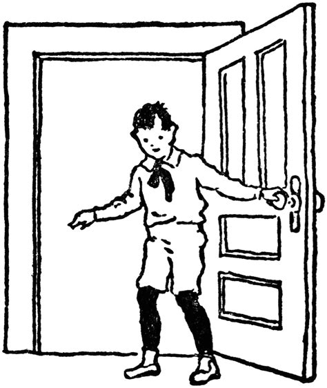 Shut the door clipart, right click on this door clipart and save in your local drive, the door clipart image is for personal use only #5549. Boy Closing Door | ClipArt ETC