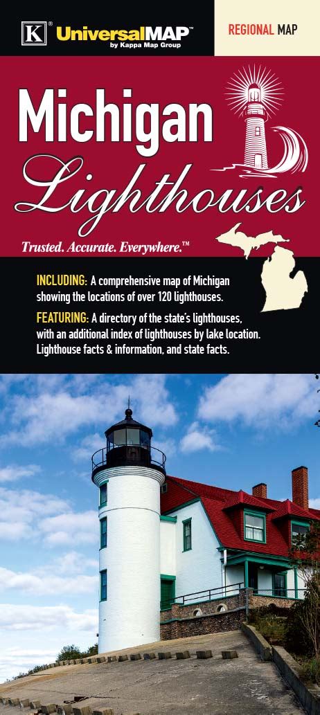 Lake Michigan Lighthouse Map