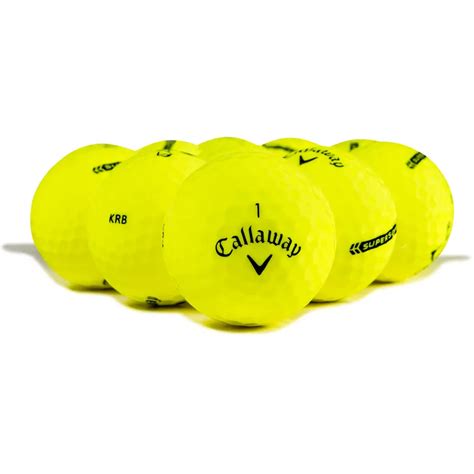 Callaway Golf Supersoft Yellow Logo Overrun Golf Balls