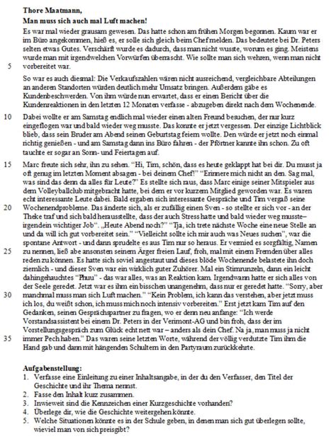 Franz voci zusammenfassung übungsmaterial unité 6/7. Kurzgeschichte Zusammenfassung üben