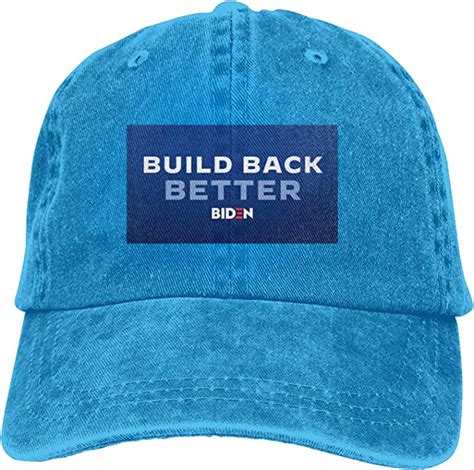 Joe Biden 2021 Build Back Better Adult Cowboy Baseball Caps Denim Hats