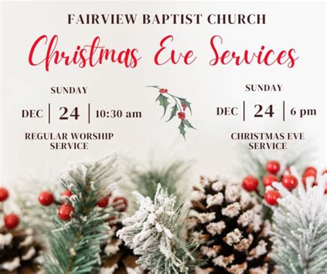 Christmas Eve 2023 Fairview Baptist Church