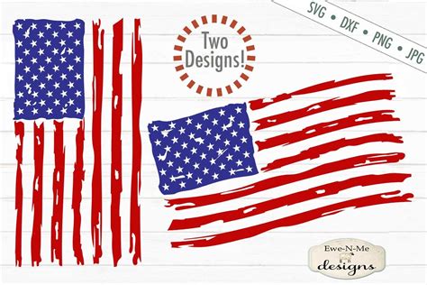 Distressed American Flag Vertical And Horizontal Flag Svg 661320