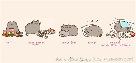 Download cats on peach desktop wallpaper. Pusheen (Facebook Chronik Photo) by uncontr0lable on ...