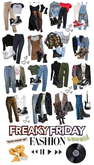Freaky Friday Rock Style In 2023 Retro Outfits Freaky Friday Outfits Outfit Inspirations