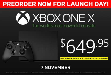 Eb Games Australia Has More Stock Of The Xbox One X Console For Launch