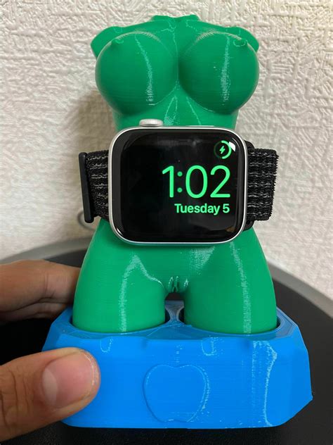 Stl File Nude Bust Apple Watch Charging Station・model To Download And 3d Print・cults