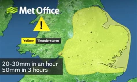 Why Do Thunderstorms Occur After Hot Weather Met Office Explains As It Issues Yellow Warning
