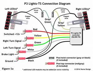 Motorcycle Light Black Rear Led Brake Light Turn Signal Wiring Diagram