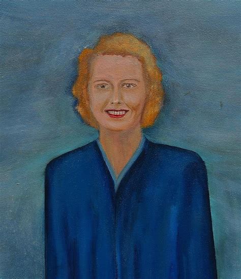 Close Up Of Lady In Blue Painting By Deborah D Russo Fine Art America