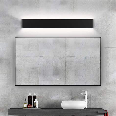 Modern Bathroom Vanity Wall Light Long Metal Minimalist Interior