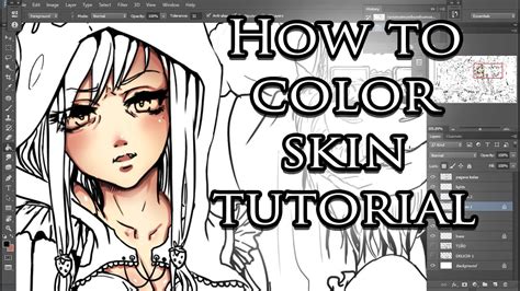 How to color anime skin - Tutorial (Photoshop) - YouTube
