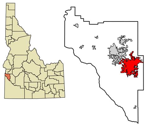 Filecanyon County Idaho Incorporated And Unincorporated Areas Nampa