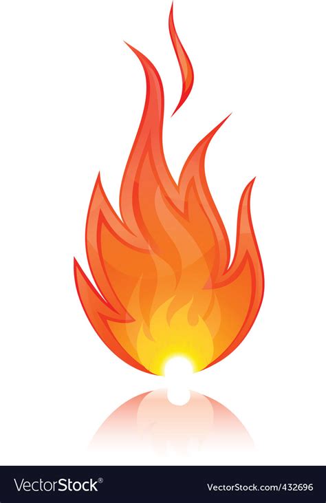 Vector Illustration Of Fire Royalty Free Vector Image