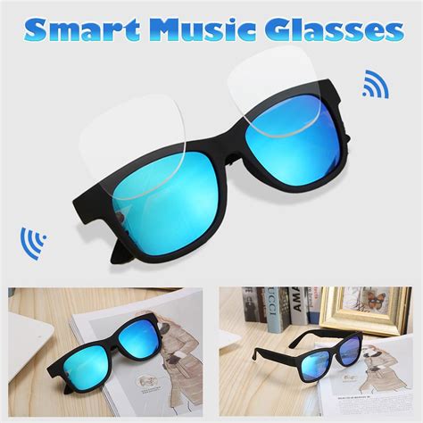 Buy Eyewear Bluetooth Smart Sport Headphone Sunglasses Wireless Stereo Audio Headset Earphone