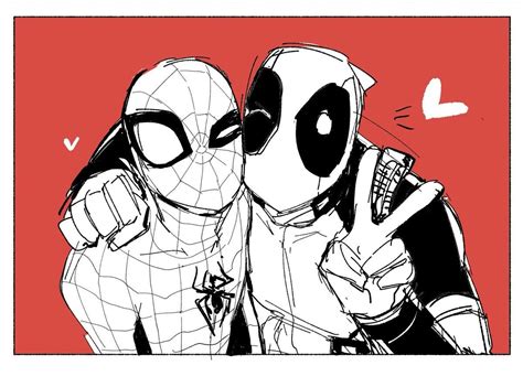 spideypool cr 달접시 deadpool and spiderman deadpool art deadpool x spiderman