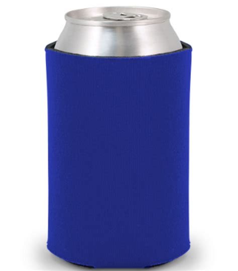 Royal Blue Plain Koozie Or Can Cooler Texas Rhinestone