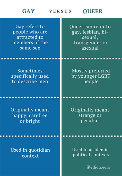 difference between gay and queer definition meaning usage