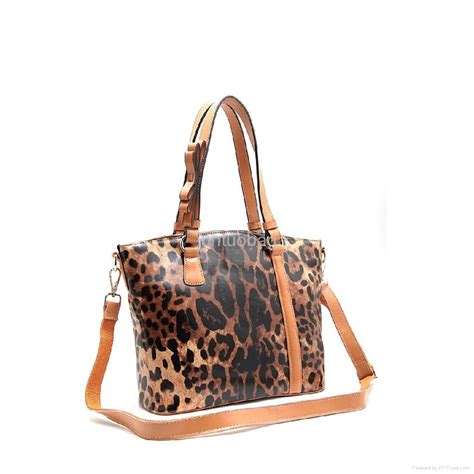 New Designer Leopard Print Genuine Leather Women Single Shoulder Bag