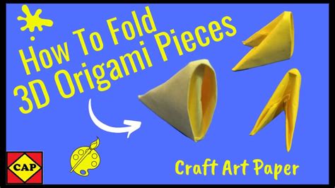 How To Fold 3d Origami Pieces Faster Diy Craft Ideas Youtube