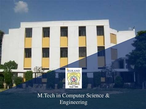 Mtech In Computer Science And Engineering