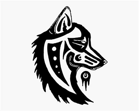 Indian Clipart Tribal Wolf Native American Art Free Transparent