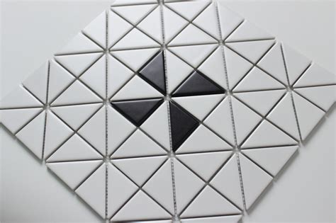 2 Matte Single Windmill Pattern Porcelain Triangle Mosaic Wall Tile