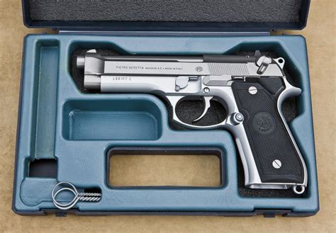Beretta 92fs 9mm Semi Automatic Pistol Stainless Steel Black