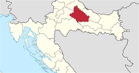 Bjelovar Karta Hrvatske