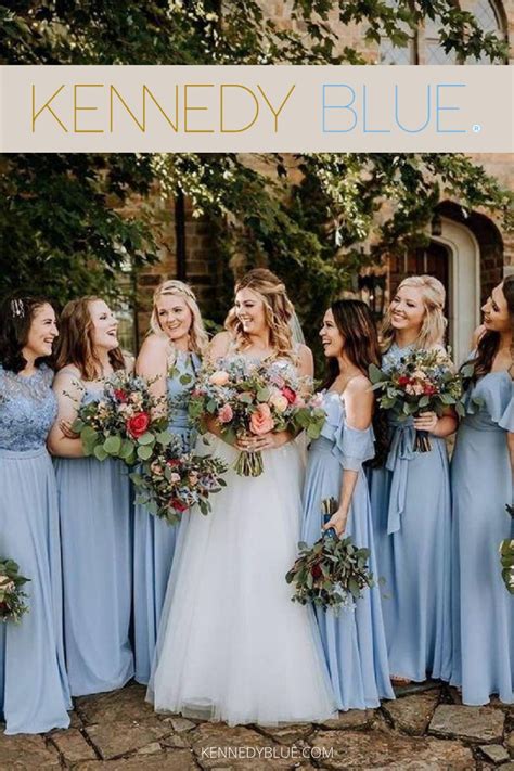 Kennedy Blue Cornflower Bridesmaid Dresses Cornflower Blue Bridesmaid