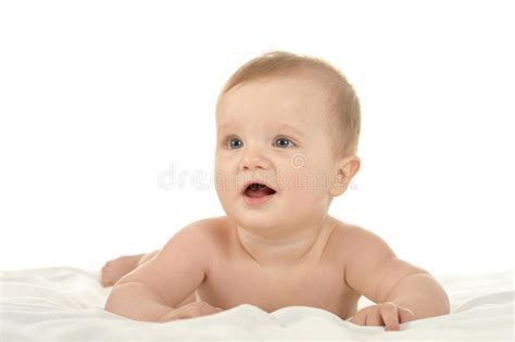 Baby Boy Lying On Blanket Stock Photo Image Of Person 83797224