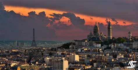 Sunset Paris Tour Eiffel And Sacré Cœur Paris France Fac Flickr