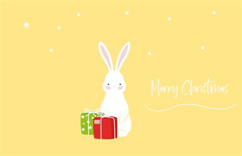 Christmas Rabbit Decoration Illustration Graphic By Ladixstudio
