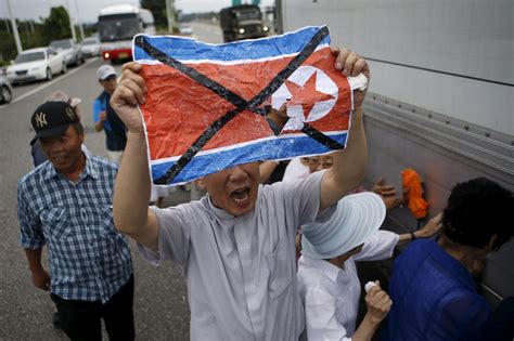 Anti North Korean Protest In South Korea Mirror Online