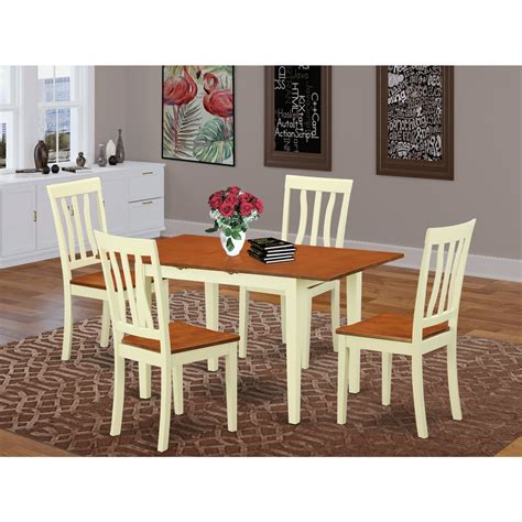 Kitchen Dinette Set Dinette Table And Dining Chairs Finishbuttermilk